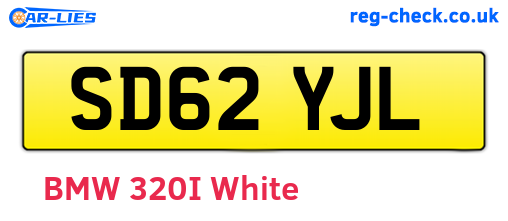 SD62YJL are the vehicle registration plates.
