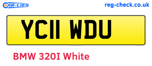 YC11WDU are the vehicle registration plates.