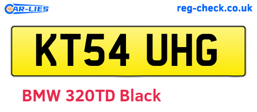 KT54UHG are the vehicle registration plates.