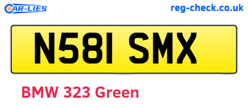 N581SMX are the vehicle registration plates.