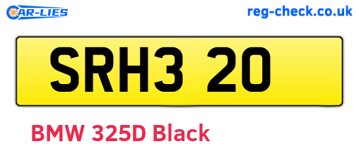 SRH320 are the vehicle registration plates.