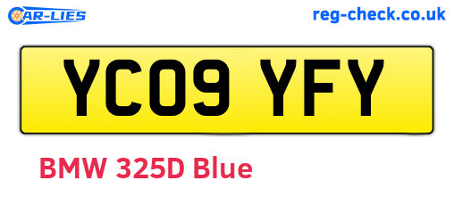YC09YFY are the vehicle registration plates.