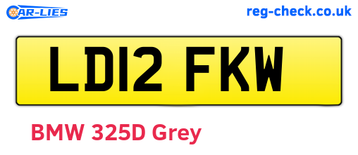 LD12FKW are the vehicle registration plates.
