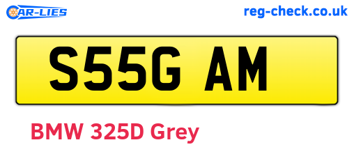 S55GAM are the vehicle registration plates.