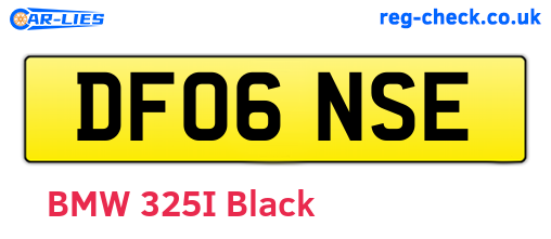 DF06NSE are the vehicle registration plates.