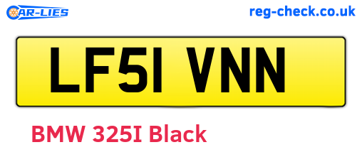 LF51VNN are the vehicle registration plates.