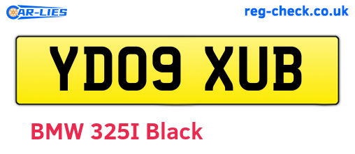 YD09XUB are the vehicle registration plates.