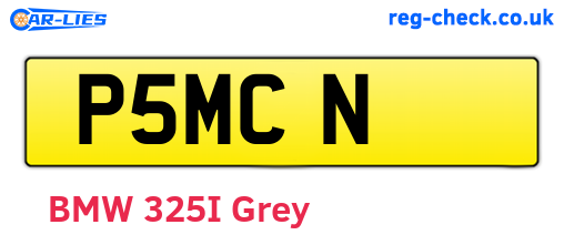 P5MCN are the vehicle registration plates.