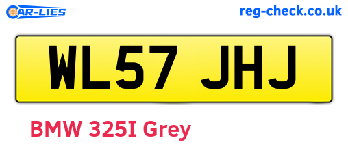 WL57JHJ are the vehicle registration plates.