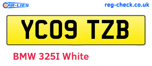 YC09TZB are the vehicle registration plates.