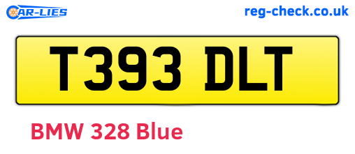 T393DLT are the vehicle registration plates.