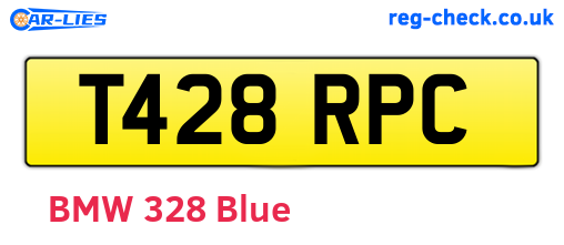 T428RPC are the vehicle registration plates.