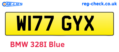 W177GYX are the vehicle registration plates.