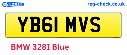 YB61MVS are the vehicle registration plates.