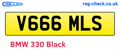 V666MLS are the vehicle registration plates.