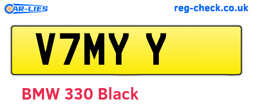 V7MYY are the vehicle registration plates.
