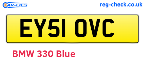 EY51OVC are the vehicle registration plates.