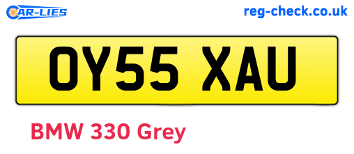 OY55XAU are the vehicle registration plates.