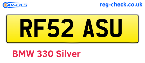 RF52ASU are the vehicle registration plates.