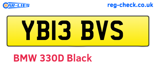 YB13BVS are the vehicle registration plates.