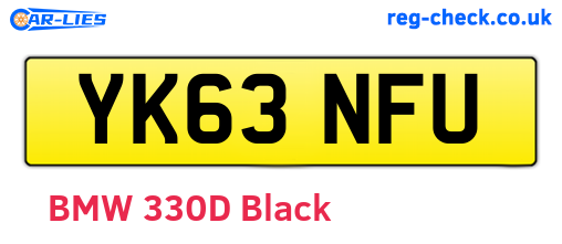 YK63NFU are the vehicle registration plates.