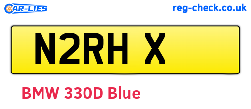 N2RHX are the vehicle registration plates.