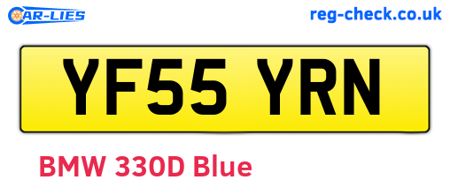 YF55YRN are the vehicle registration plates.