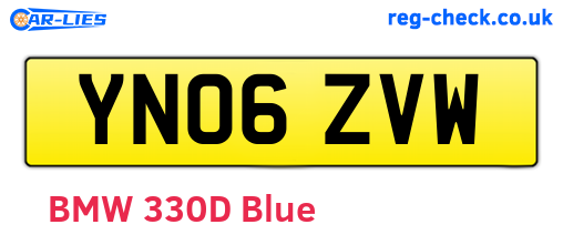 YN06ZVW are the vehicle registration plates.