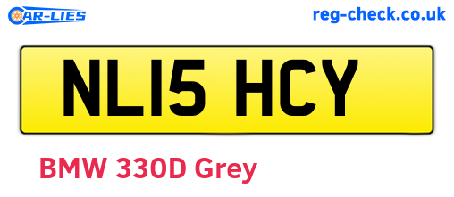 NL15HCY are the vehicle registration plates.
