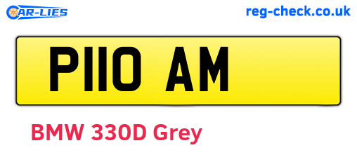 P11OAM are the vehicle registration plates.