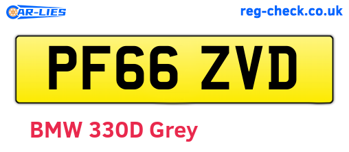 PF66ZVD are the vehicle registration plates.
