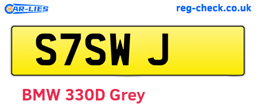 S7SWJ are the vehicle registration plates.