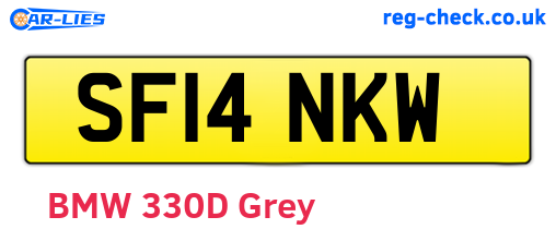 SF14NKW are the vehicle registration plates.