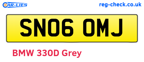 SN06OMJ are the vehicle registration plates.