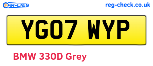 YG07WYP are the vehicle registration plates.