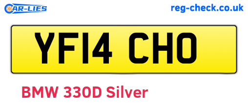 YF14CHO are the vehicle registration plates.