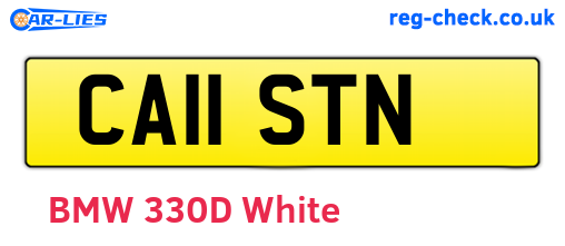 CA11STN are the vehicle registration plates.