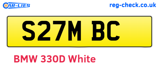 S27MBC are the vehicle registration plates.