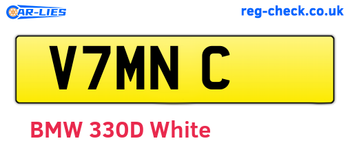 V7MNC are the vehicle registration plates.