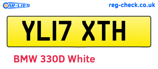 YL17XTH are the vehicle registration plates.