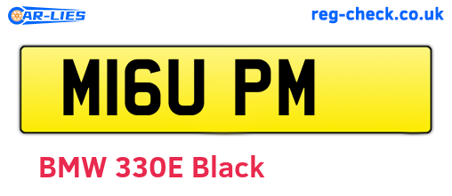 M16UPM are the vehicle registration plates.