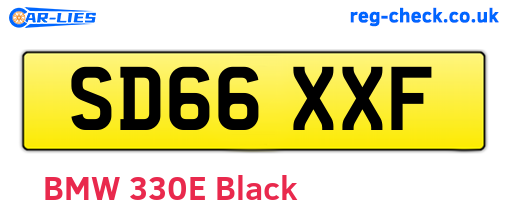SD66XXF are the vehicle registration plates.
