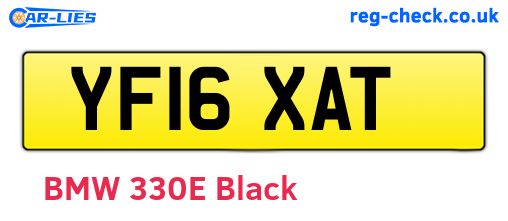 YF16XAT are the vehicle registration plates.