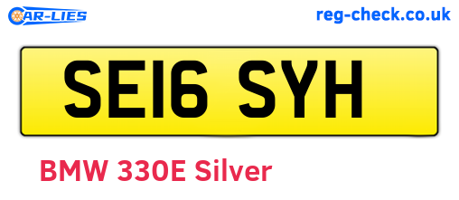 SE16SYH are the vehicle registration plates.
