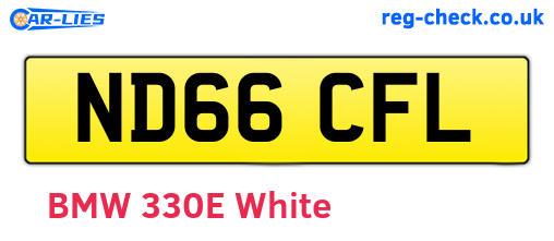 ND66CFL are the vehicle registration plates.
