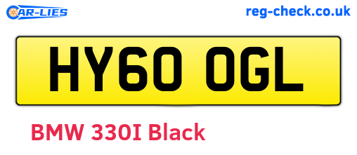 HY60OGL are the vehicle registration plates.
