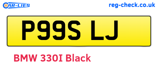 P99SLJ are the vehicle registration plates.