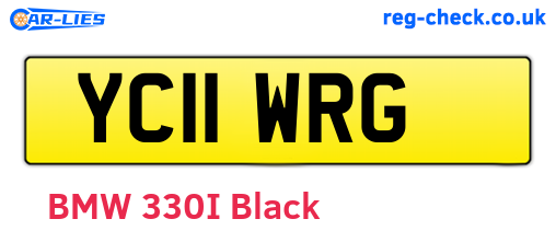 YC11WRG are the vehicle registration plates.