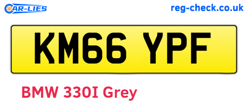 KM66YPF are the vehicle registration plates.