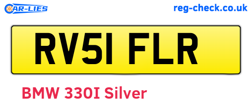 RV51FLR are the vehicle registration plates.